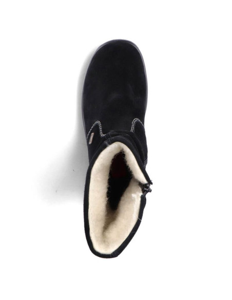 Skórzane botki ocieplane rieker w