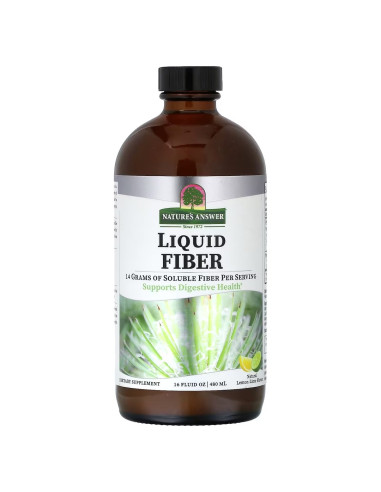 Nature's Answer Liquid Fiber, Lemon-Lime - Błonnik W Płynie, Cytryna Z Limonką (480 Ml)