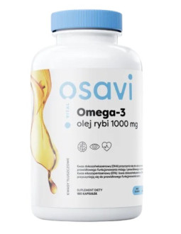 Osavi Omega-3 Olej Rybi Molecularly Distilled 1000 Mg Smak Cytrynowy (180 Kaps.)
