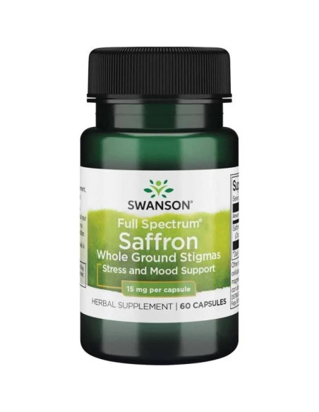 Swanson Full Spectrum Saffron - Szafran 15 Mg (60 Kaps.)