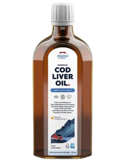 Osavi Tran Norweski 1000 Mg Omega 3, Naturalny Aromat Pomarańczowy (250 Ml)