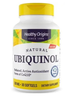 Healthy Origins Natural Ubiquinol - Ubichinol 300 Mg (30 Kaps.)