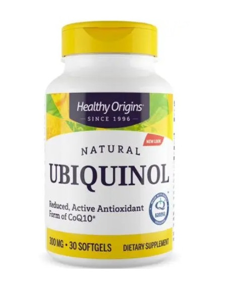 Healthy Origins Natural Ubiquinol - Ubichinol 300 Mg (30 Kaps.)