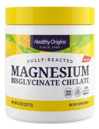 Healthy Origins Magnesium Bisglycinate Chelate - Chelat Magenzu W Proszku (227 G)