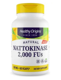 Healthy Origins Natural Nattokinase 2000Fus - Nattokinaza 100 Mg (60 Kaps.)