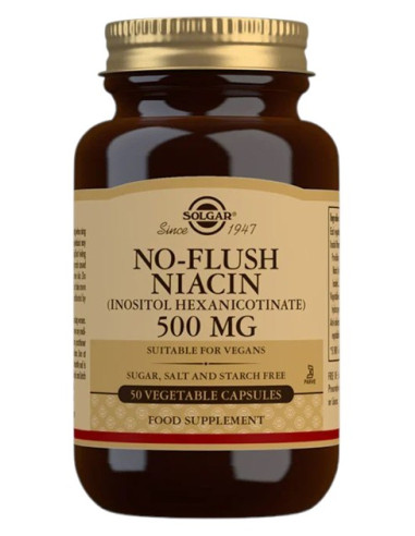 Solgar No-Flush Niacin (Inositol Hexanicotinate) (50 Kaps.)