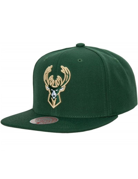 Czapka mitchell & ness nba team ground 2.0 snapback milwaukee bucks hhss3256