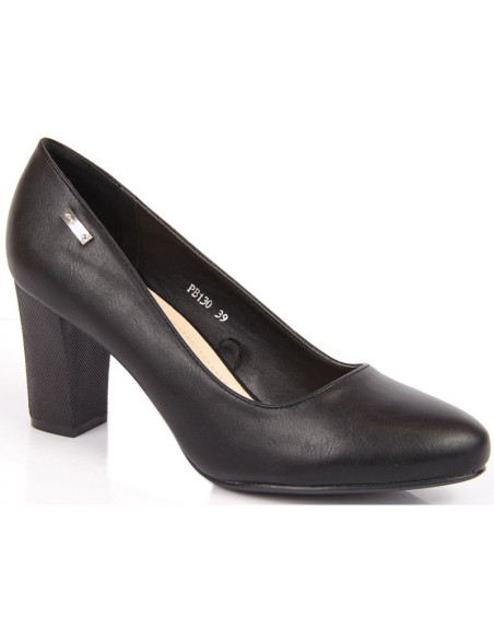 Czółenka na słupku sergio leone w sk193