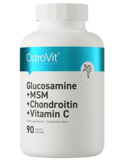 Ostrovit Glukozamina + Msm + Chondroityna + Witamina C (90 Tabl.)