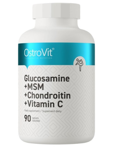 Ostrovit Glukozamina + Msm + Chondroityna + Witamina C (90 Tabl.)