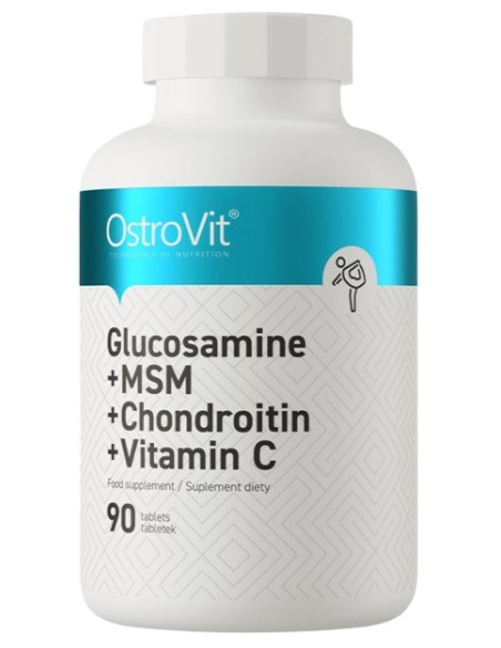 Ostrovit Glukozamina + Msm + Chondroityna + Witamina C (90 Tabl.)