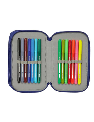 Piórnik z wyposażeniem fc barcelona triple filled pencil case 36 pcs