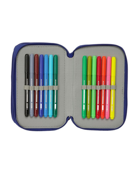 Piórnik z wyposażeniem fc barcelona triple filled pencil case 36 pcs