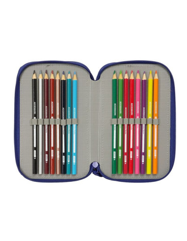 Piórnik z wyposażeniem fc barcelona triple filled pencil case 36 pcs