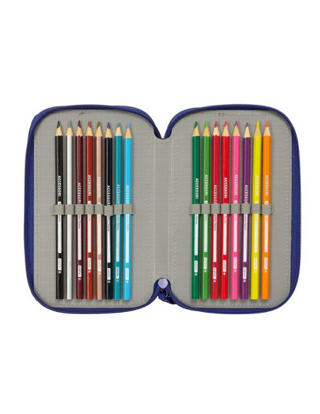 Piórnik z wyposażeniem fc barcelona triple filled pencil case 36 pcs