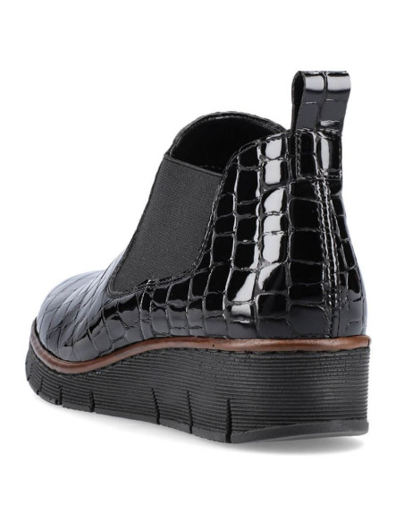 Botki skórzane skóra węża rieker w