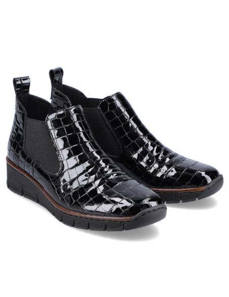 Botki skórzane skóra węża rieker w