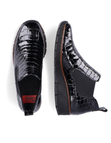 Botki skórzane skóra węża rieker w