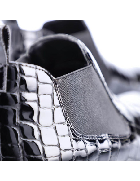 Botki skórzane skóra węża rieker w