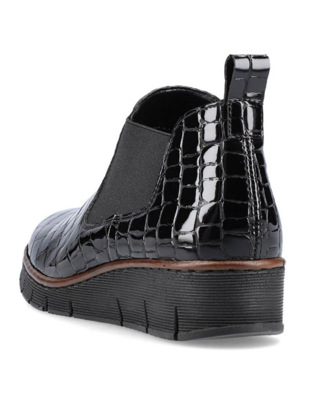 Botki skórzane skóra węża rieker w