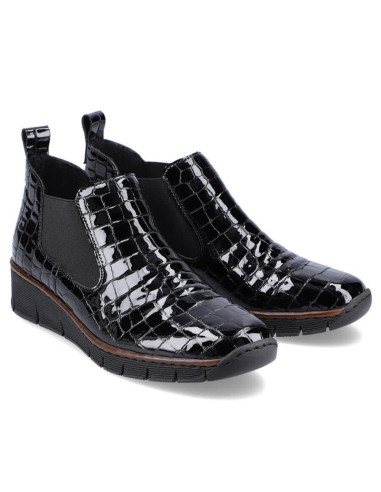 Botki skórzane skóra węża rieker w