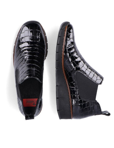 Botki skórzane skóra węża rieker w