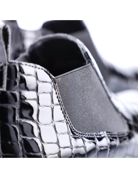 Botki skórzane skóra węża rieker w