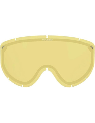 Gogle snowboardowe damskie/męskie volcom yae sportowe narciarskie ochrona uv czerwone (vg0722300)