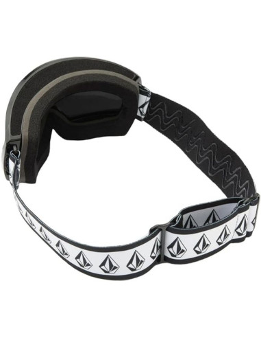 Gogle snowboardowe damskie/męskie volcom migrations narciarskie zimowe sportowe czarne (vg0022302)