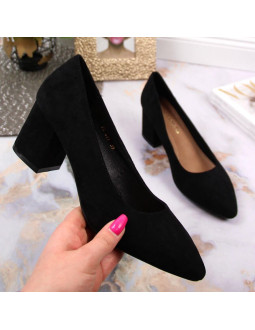 Czółenka na obcasie sergio leone w sk358