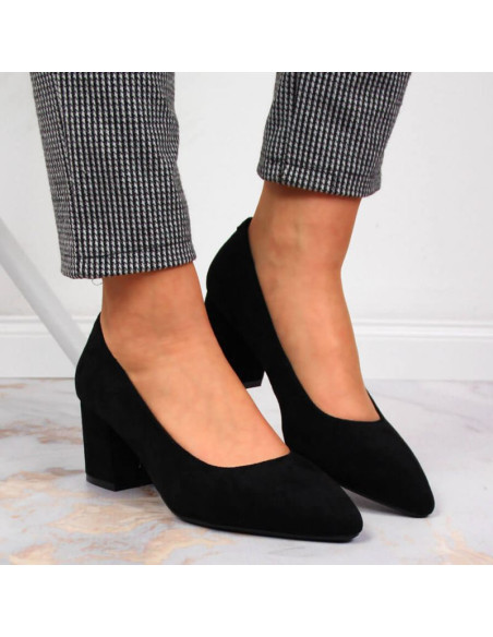 Czółenka na obcasie sergio leone w sk358