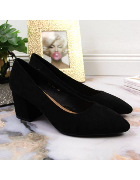 Czółenka na obcasie sergio leone w sk358