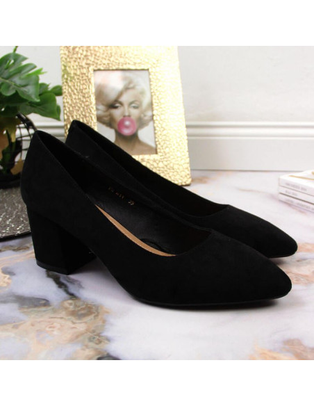 Czółenka na obcasie sergio leone w sk358