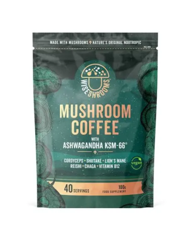 Wiseshrooms Mushroom Coffee With Ashwagandha...