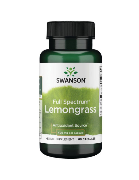 Swanson Fs Lemongrass 400 Mg - Trawa Cytrynowa (60 Kaps.)