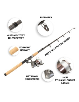 Zestaw wędkarski macgyver big fish 41 w 1 102279 2