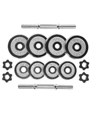 Sztangielki w walizce chrome hms