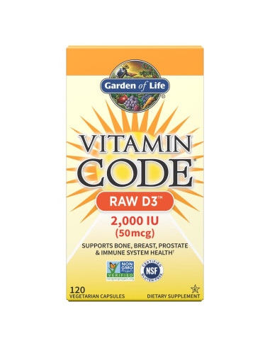 Vitamin Code Raw D3 - Witamina D (120 Kaps.)