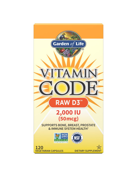 Vitamin Code Raw D3 - Witamina D (120 Kaps.)