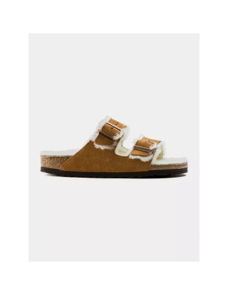 Klapki birkenstock arizona shearling mink w