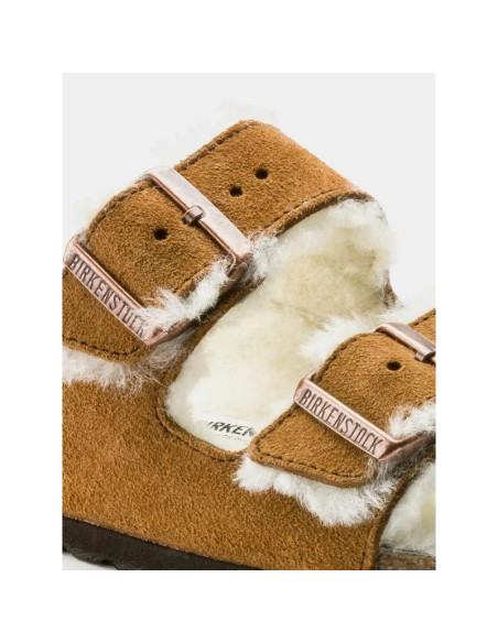 Klapki birkenstock arizona shearling mink w