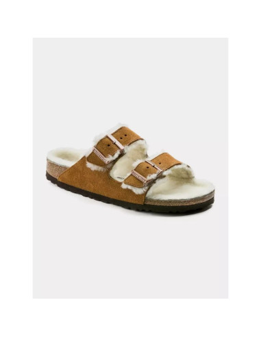 Klapki birkenstock arizona shearling mink w