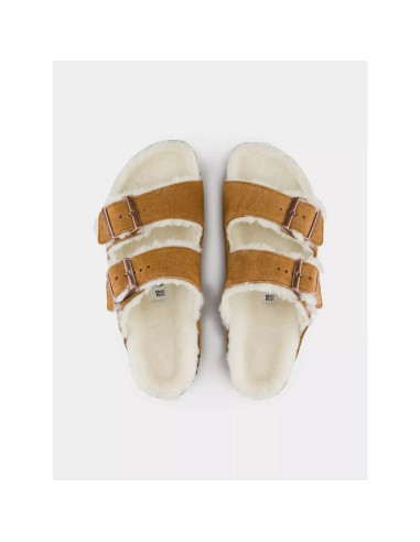 Klapki birkenstock arizona shearling mink w