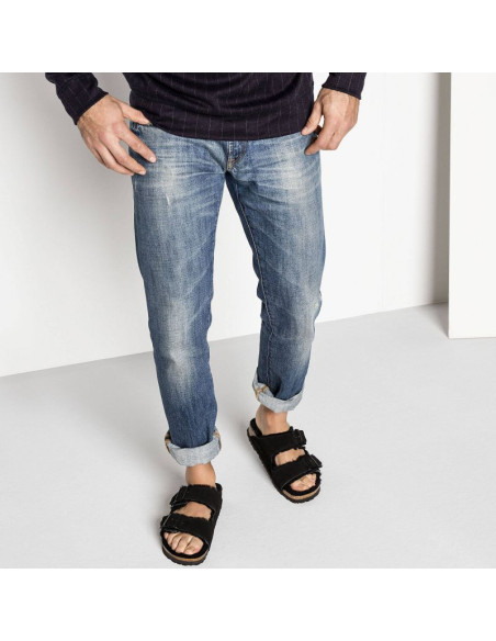 Klapki damskie ocieplane z wełną owczą birkenstock arizona vl shearling black skóra zamszowa regular szerokie (0752661)