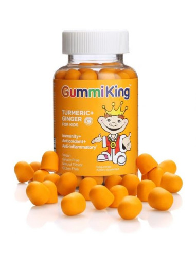 Turmeric + Ginger For Kids - Kurkuma + Imbir Dla Dzieci (60 Żelek)