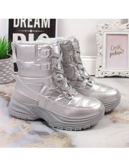 Śniegowce sznurowane metaliczne potocki w wol117 2