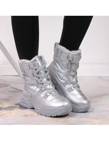 Śniegowce sznurowane metaliczne potocki w wol117