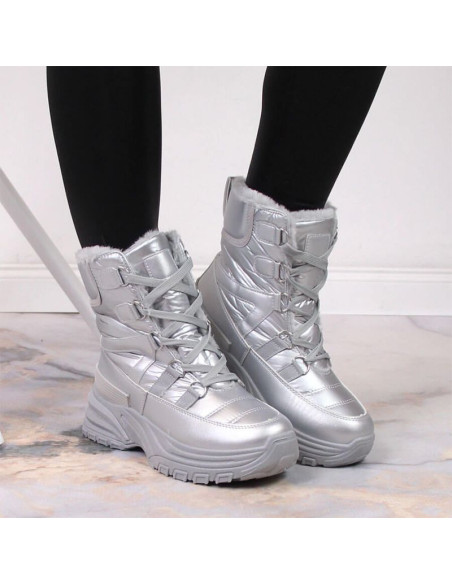 Śniegowce sznurowane metaliczne potocki w wol117