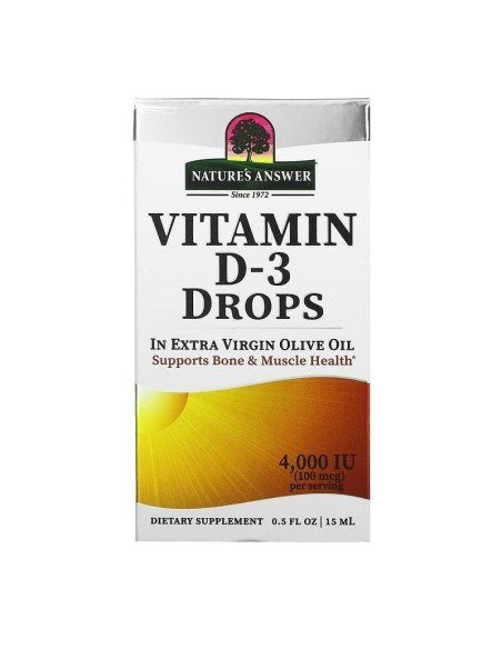 Vitamin D-3 Drops 4000 Iu - Witamina D3 (15 Ml)