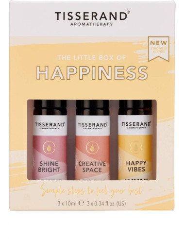 The Little Box Of Happiness - Zestaw Olejków Eterycznych Roll-On Na Lepsze Samopoczucie (3 X 10 Ml)